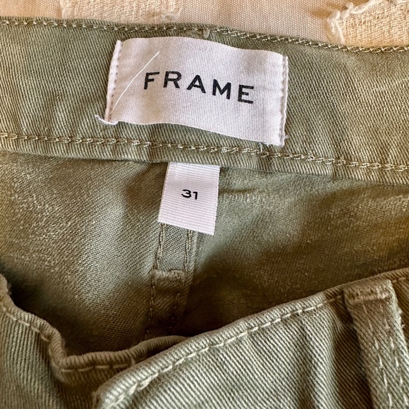 FRAME L’Homme Slim Olive Green Pants - Size 31 Slim Fit - Picture 4 of 5